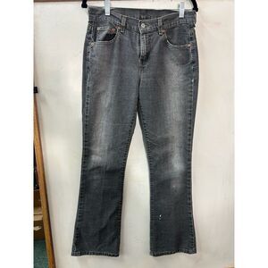 Levi's Womens 515 Low Rise Bootcut Stretch Jeans Size‎ 8 Mis M Black